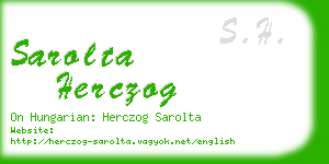 sarolta herczog business card
